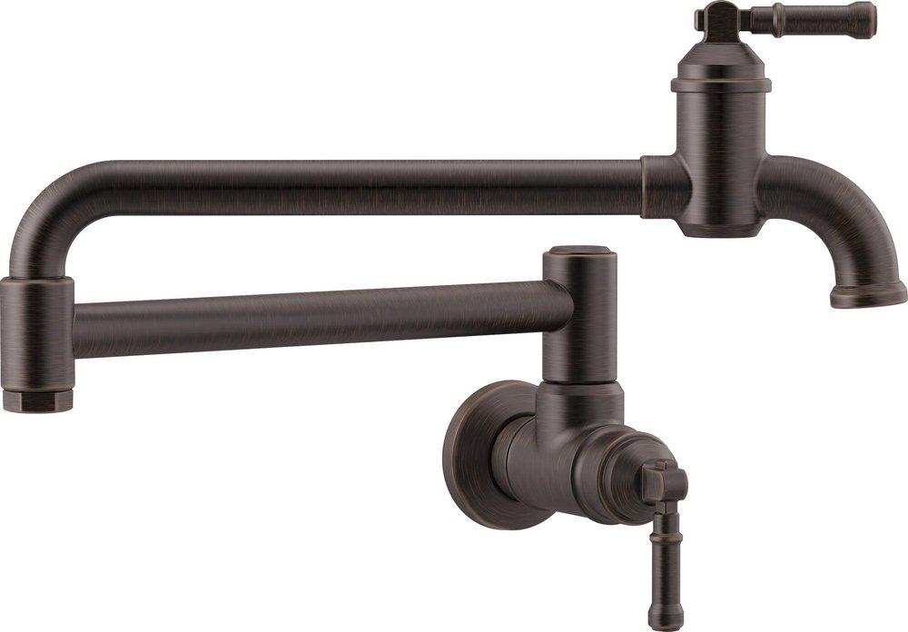 Delta Faucet Venetian Bronze Two Handle Lever Pot Filler 
