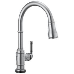 Single Handle Pull Down Kitchen Faucet with Touch Activation in Arctic Stainless