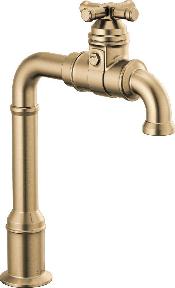 Delta Faucet Brilliance&reg; Champagne Bronze Single Handle Cross Bar Faucet 