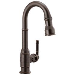 Single Handle Pull Down Bar Faucet in Venetian Bronze