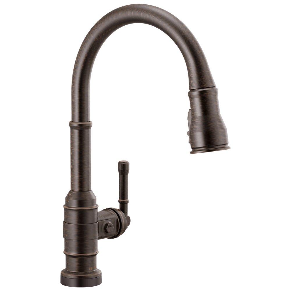 Delta Faucet Venetian&reg; Bronze Single Handle Pull Down Touch Activated Kitchen Faucet 
