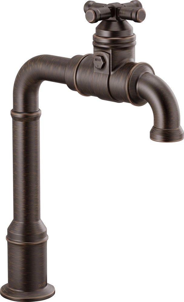 Delta Faucet Venetian Bronze Single Handle Cross Bar Faucet 