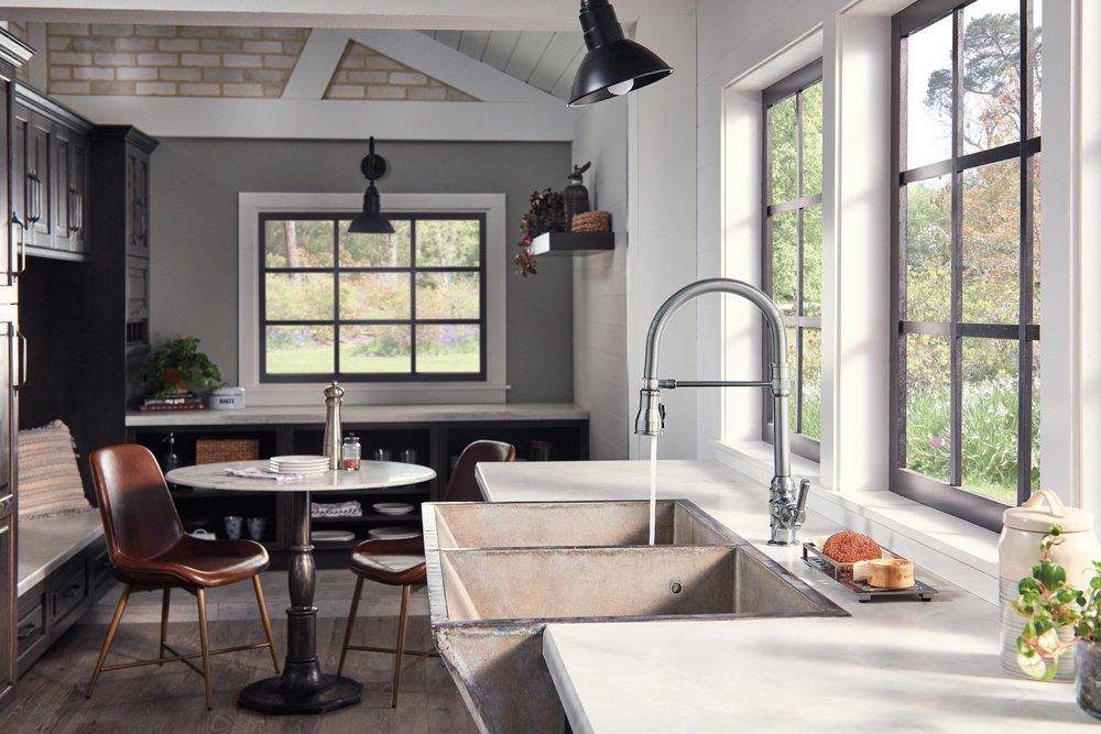 Delta Faucet Arctic Stainless Single Handle Pull Down Kitchen Faucet 