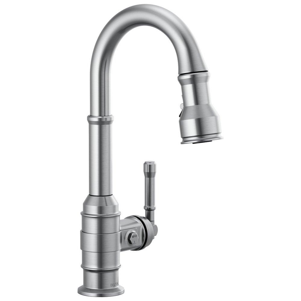 Delta Faucet Arctic Stainless Single Handle Lever Bar Faucet 