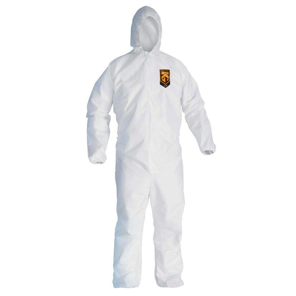 KleenGuard™ White Breathable Particle Protection Coverall with Hood in White 