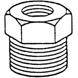 3/4 x 1/2 in. Threaded 3000# Domestic Stainless Steel Reducing Bushing