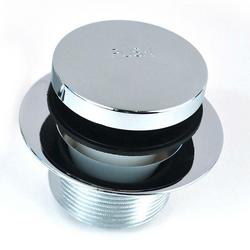 Brass Toe-Tap Drain in Polished Chrome