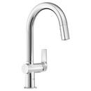 GROHE StarLight&reg; Chrome Monoblock Single Handle Pull Down Kitchen Faucet 