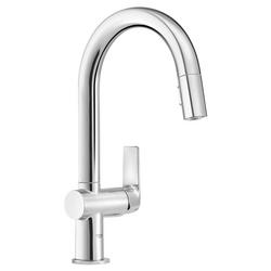 Single Handle Pull Down Kitchen Faucet in StarLight&reg; Chrome