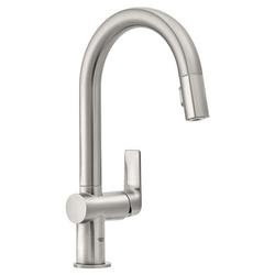 Single Handle Pull Down Kitchen Faucet in StarLight&reg; SuperSteel