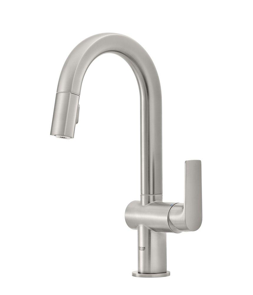 GROHE SuperSteel Infinity Single Handle Lever Bar Faucet 