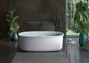 JACUZZI&reg; White Gloss Freestanding Bathtub Center Drain in White Gloss 