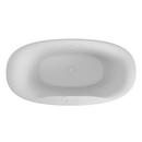 JACUZZI&reg; White Matte 67 x 35 in. Freestanding Bathtub Center Drain 
