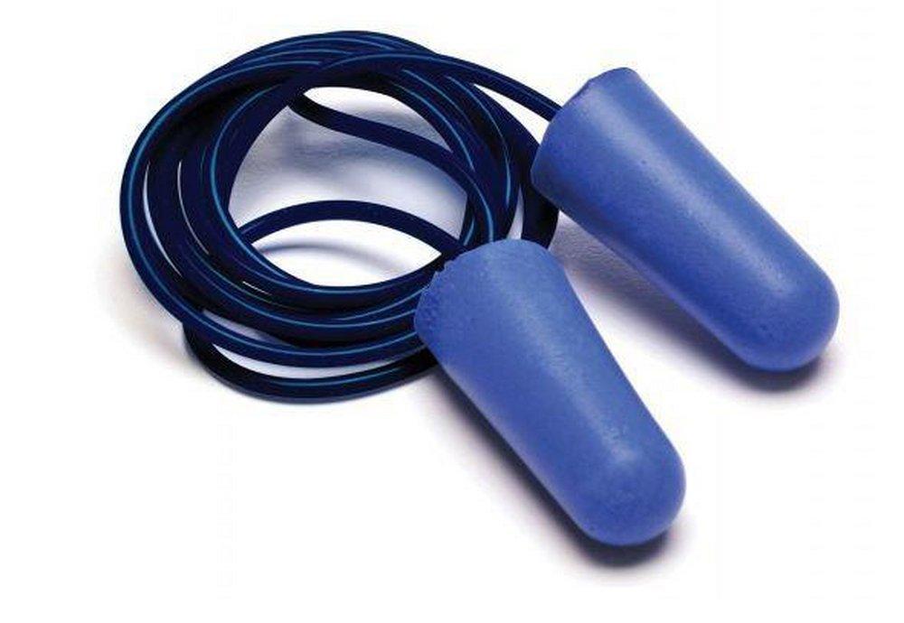 Pyramex Safety Products Blue Metal Detectable Disposable Corded Earplug in Blue 