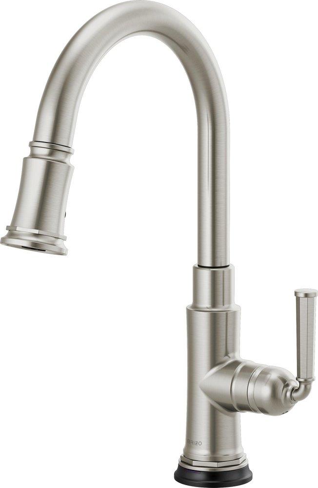 Brizo Brilliance&reg; Stainless Single Handle Pull Down Touch Activated Kitchen Faucet 