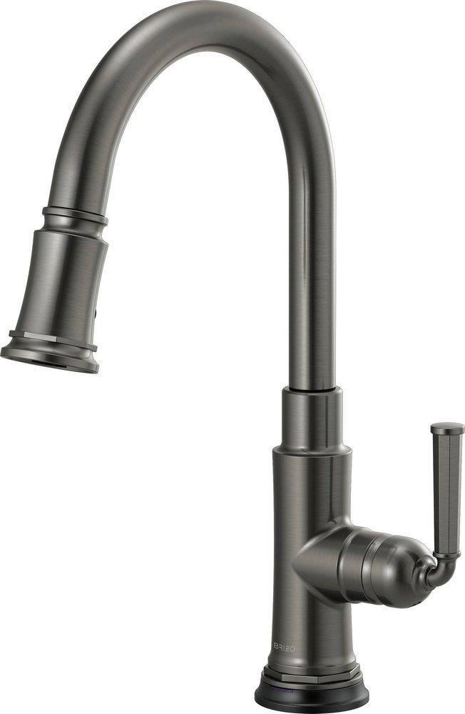 Brizo Luxe Steel Single Handle Pull Down Touch Activated Kitchen Faucet 