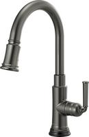 Single Handle Pull Down Kitchen Faucet with Touch Activation in Luxe Steel
