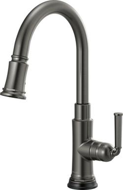 Single Handle Pull Down Kitchen Faucet with Touch Activation in Luxe Steel