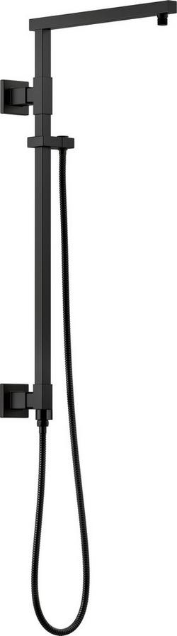 26-1/16 in. Shower Rail with Hose in Matte Black