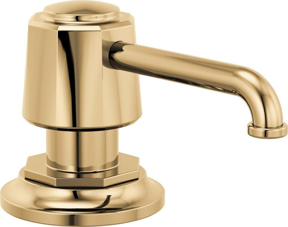 Brizo Polished Gold 13-1/8 in. 13 oz. Kitchen Soap Dispenser 