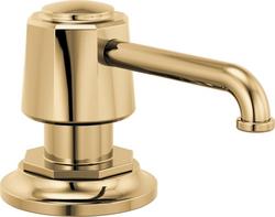 Kitchen Soap Dispenser in Polished Gold