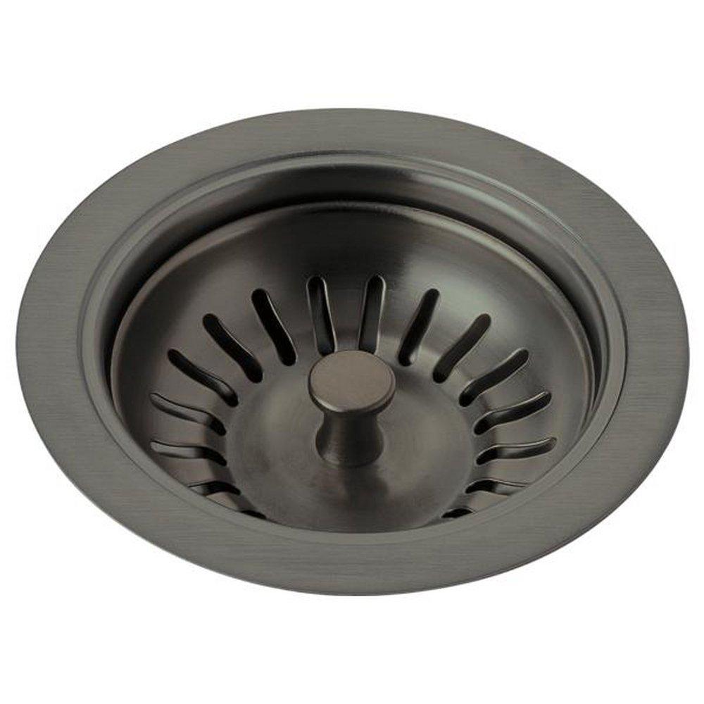 Delta Faucet Black Stainless 4-3/8 in. Basket Strainer 
