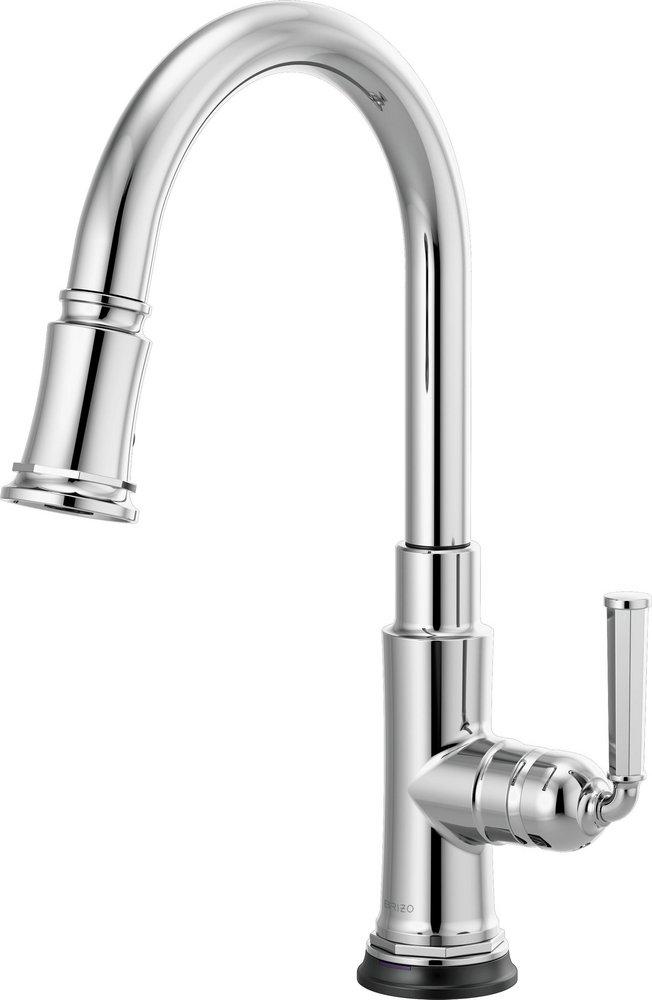 Single Handle Pull Down Kitchen Faucet with Touch Activation in Chrome 