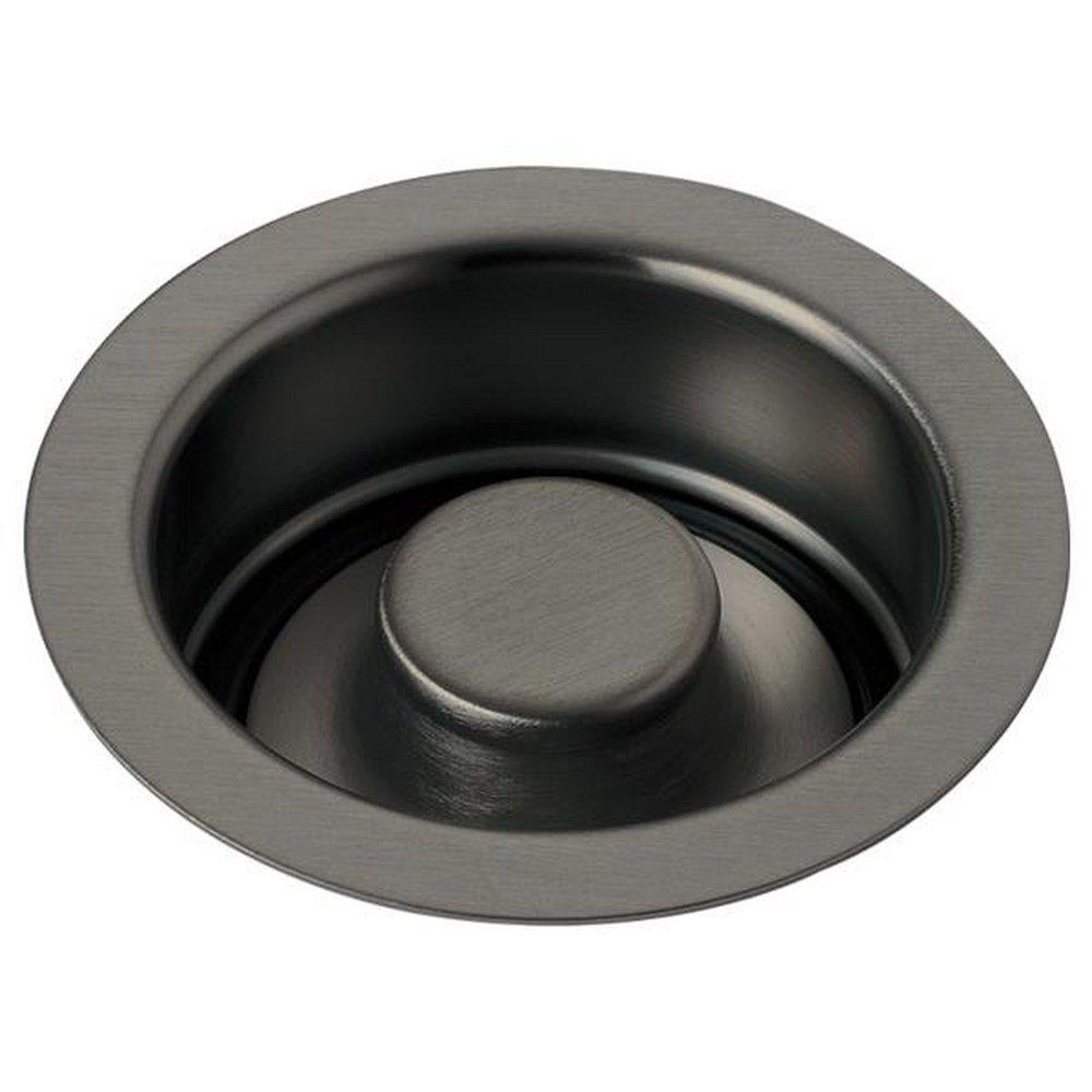 Delta Faucet Black Stainless 1-11/16 x 4-1/2 in. Brass Disposer Flange and Stopper 