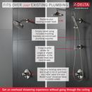 Delta Faucet Matte Black No Handle Multi Function Shower System 