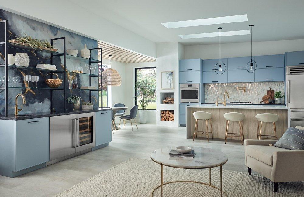 Brizo Luxe Gold Two Handle Lever Pot Filler 