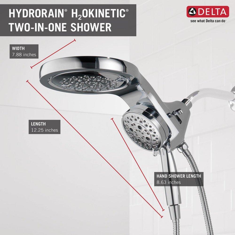 Delta Faucet Polished Chrome Multi Function Hand Shower 