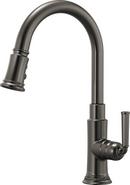 Single Handle Pull Down Kitchen Faucet in Luxe Steel