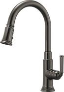 Brizo Luxe Steel Monoblock Single Handle Pull Down Kitchen Faucet 