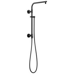 18 in. Shower Rail with Hose in Matte Black