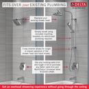 Delta Faucet Matte Black No Handle Multi Function Shower System 