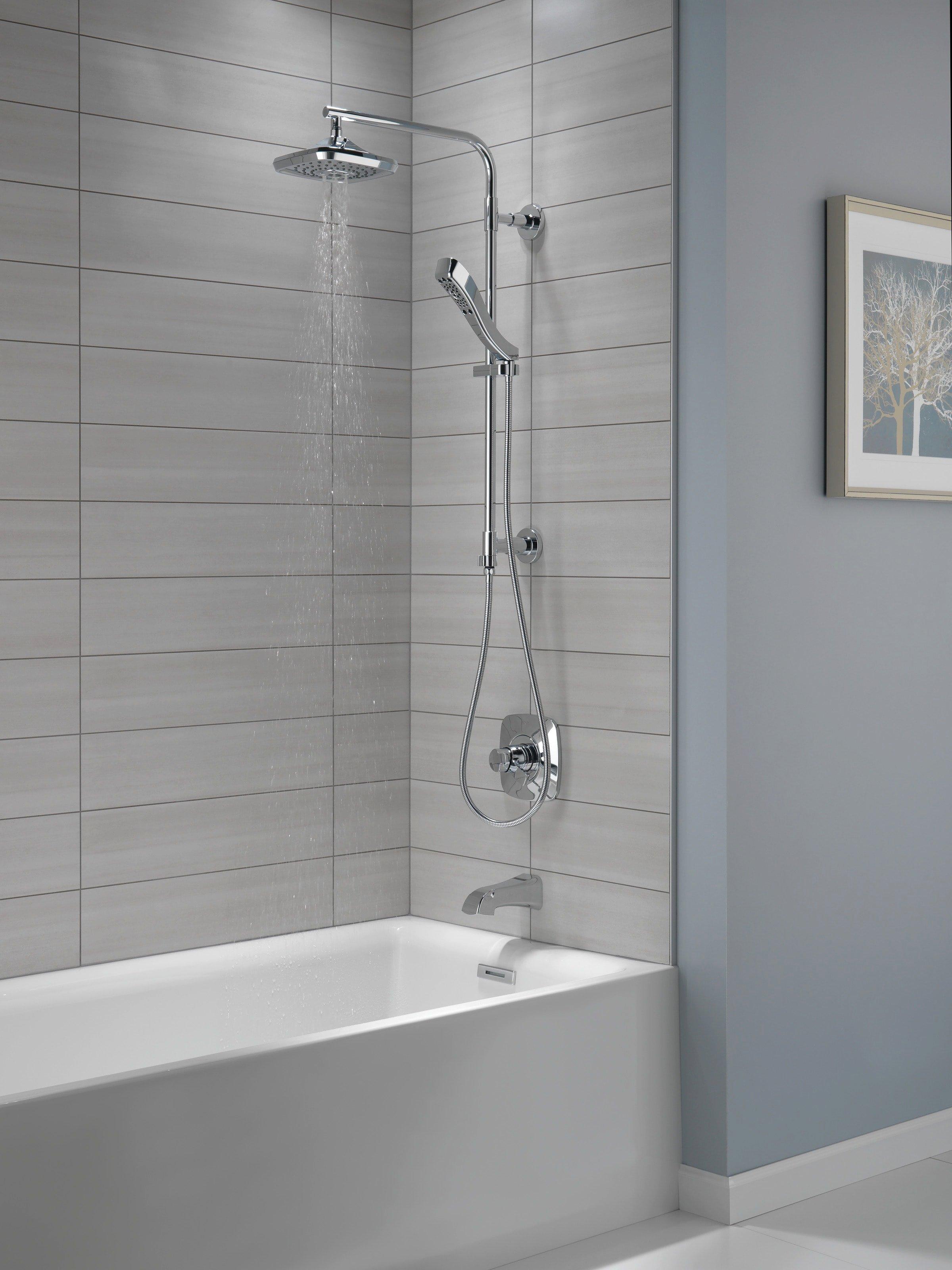 Delta Faucet Matte Black No Handle Multi Function Shower System 