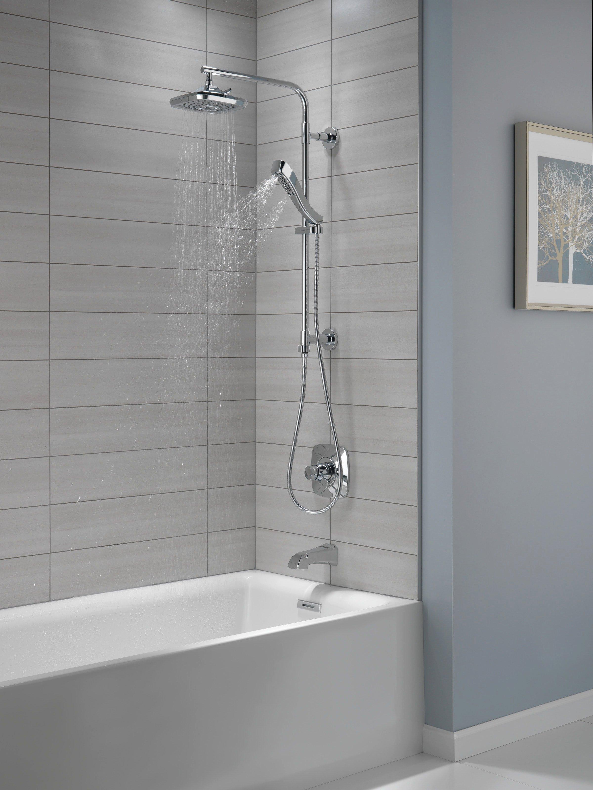 Delta Faucet Matte Black No Handle Multi Function Shower System 