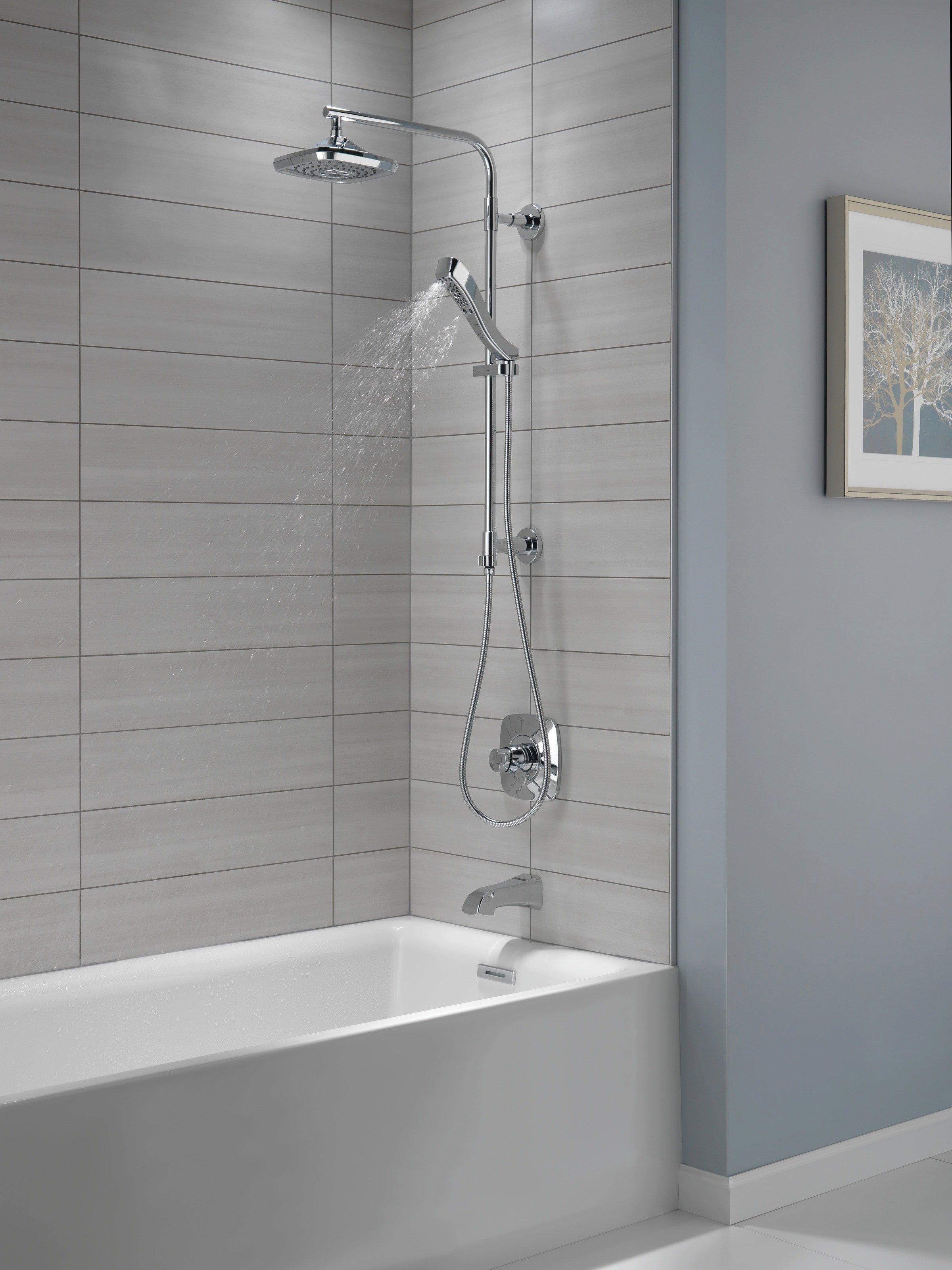 Delta Faucet Matte Black No Handle Multi Function Shower System 