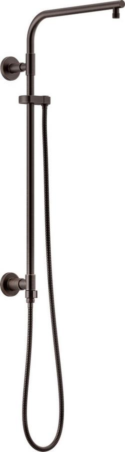 26 in. Shower Rail with Hose in Venetian Bronze