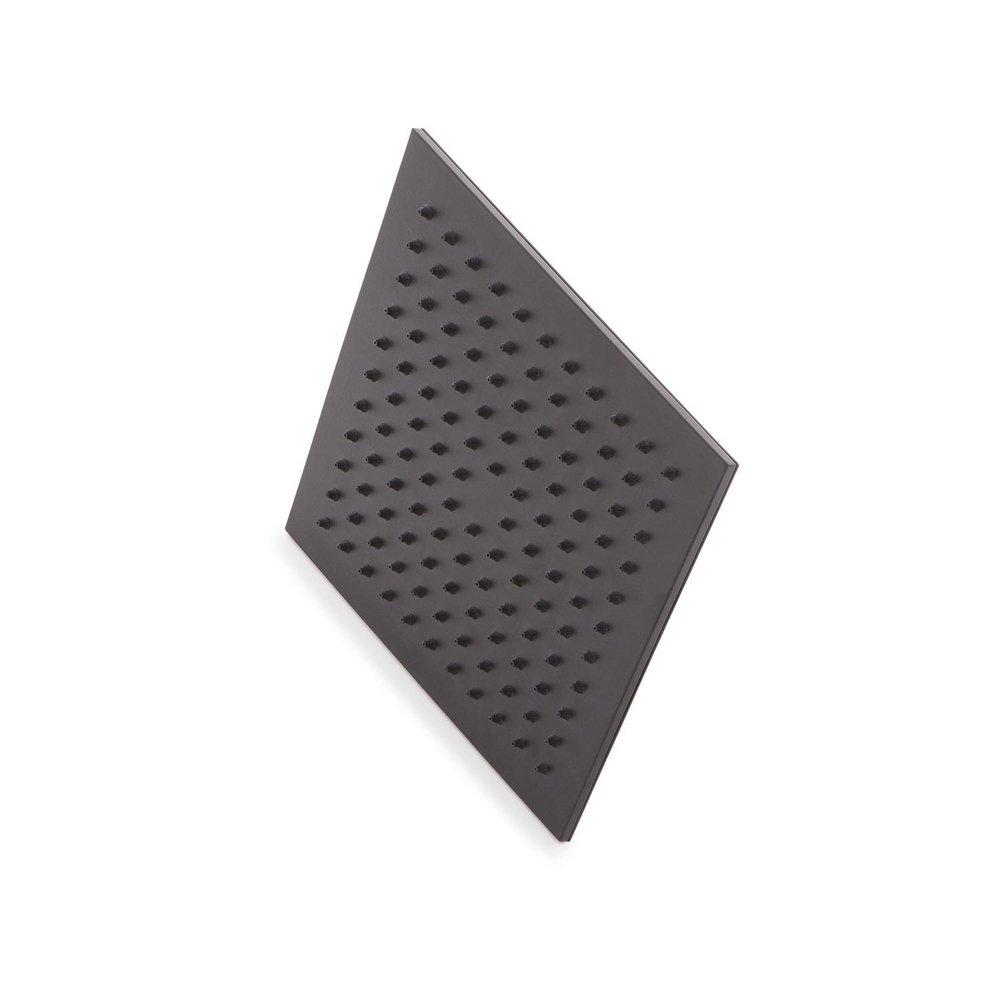 Signature Hardware Matte Black Single Rainfall Showerhead 