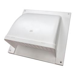 6 in. Dryer Vent Hood in White