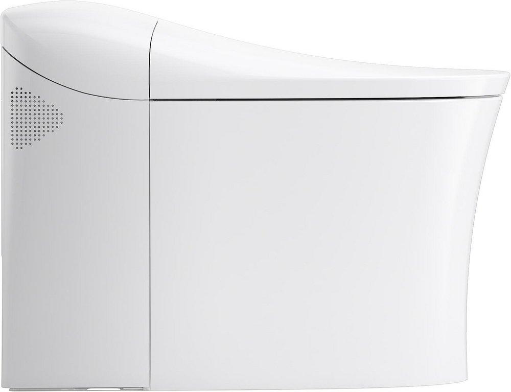 KOHLER White 0.87 gpf Elongated Floor Mount One Piece Toilet 