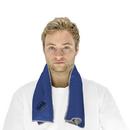 One Size Fits Most Microfiber and Plastic Reusable Cooling Towel in Blue