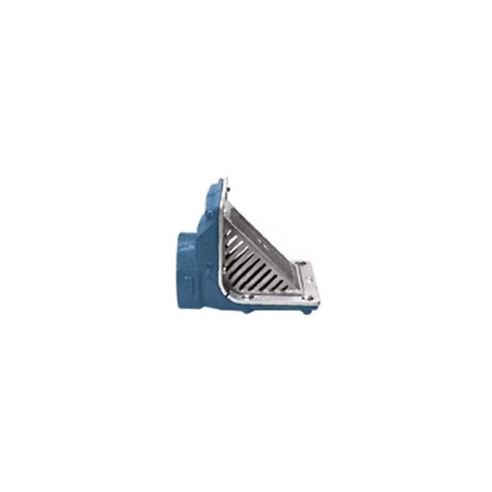 6 X 7 in.  Scupper Drain with  Aluminum Grate 