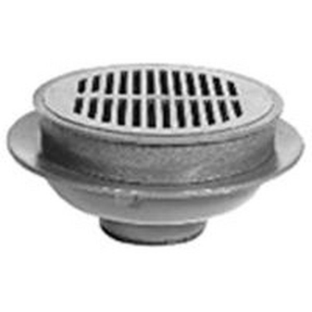 Zurn Nickel Neo Loc&trade; Cast Iron Polished Nickel Bronze Floor Drain 
