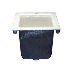 9 x 9 x 10 in. Floor Mount Cast Iron Floor Sink
