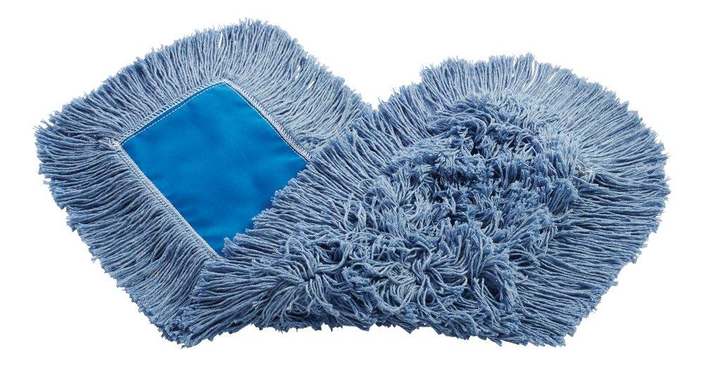 Abco Blue 5 in. Polyester Tie-less Cut-end Dust Mop 