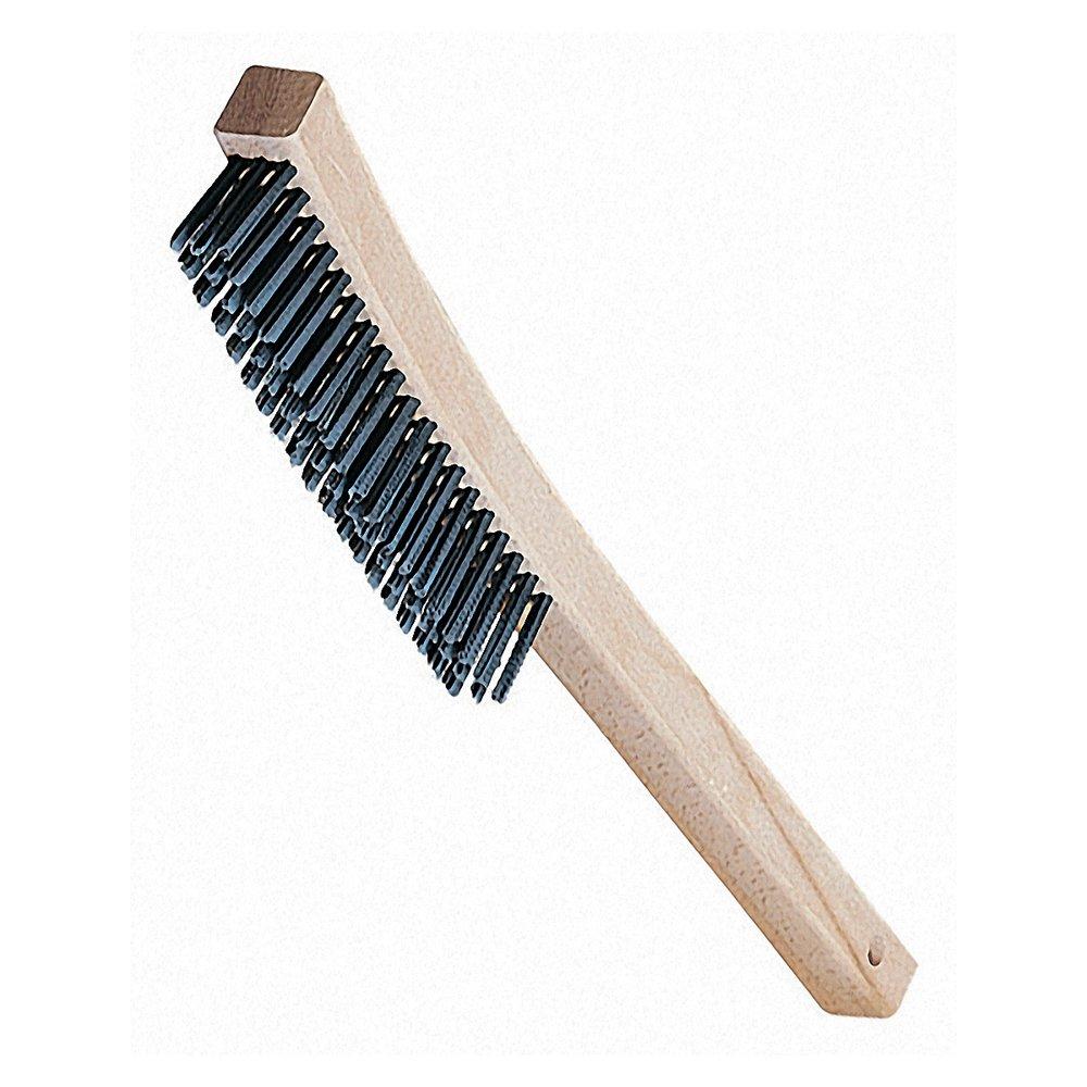 Abco Steel Wood and Tempered Steel Wire Brush with Long Handle 