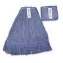 Abco Blue Blended Cotton, Rayon and Synthetic Loop End Mop in Blue (Pack of 2)
