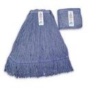Abco Blue 18 in. Cotton Mop in Blue (Pack of 2) 